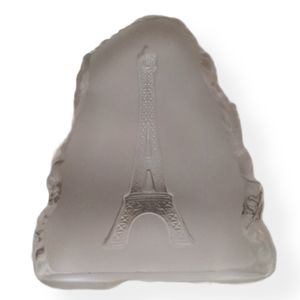 Vintage Eiffel Tower Glass Sculpture